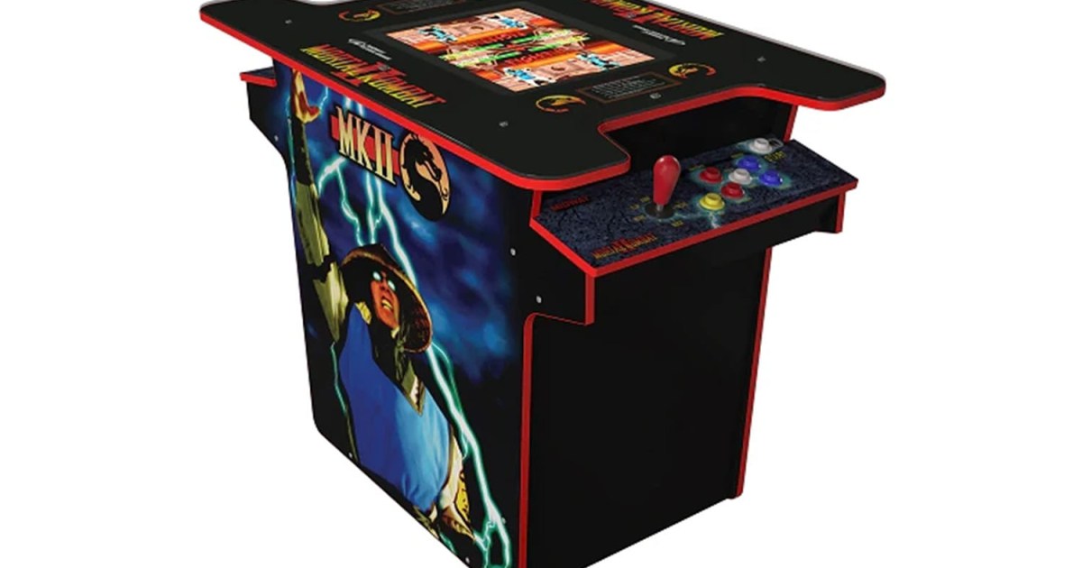 The Arcade1UP Mortal Kombat head-to-head table is 0 off