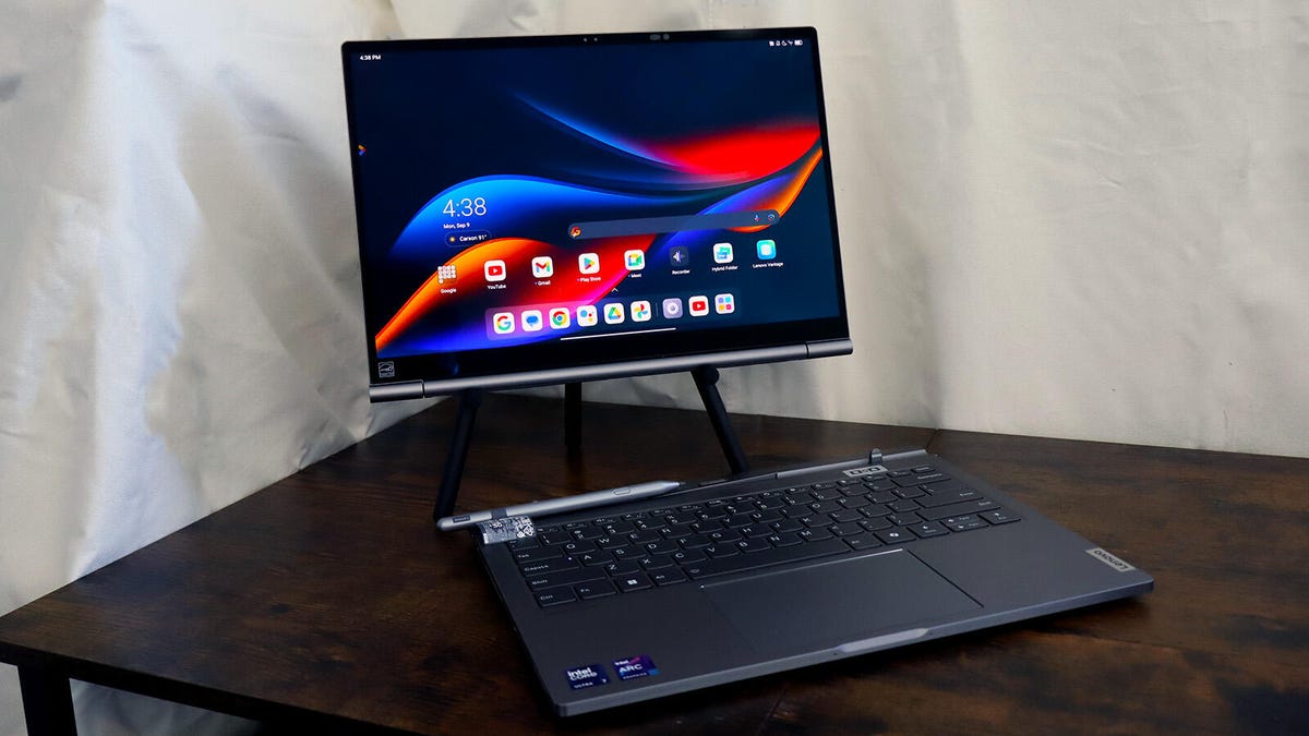 I tested Lenovo’s Windows laptop that doubles as an Android tablet, and it has so much potential