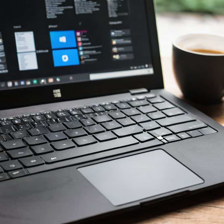 Windows Laptop on desk