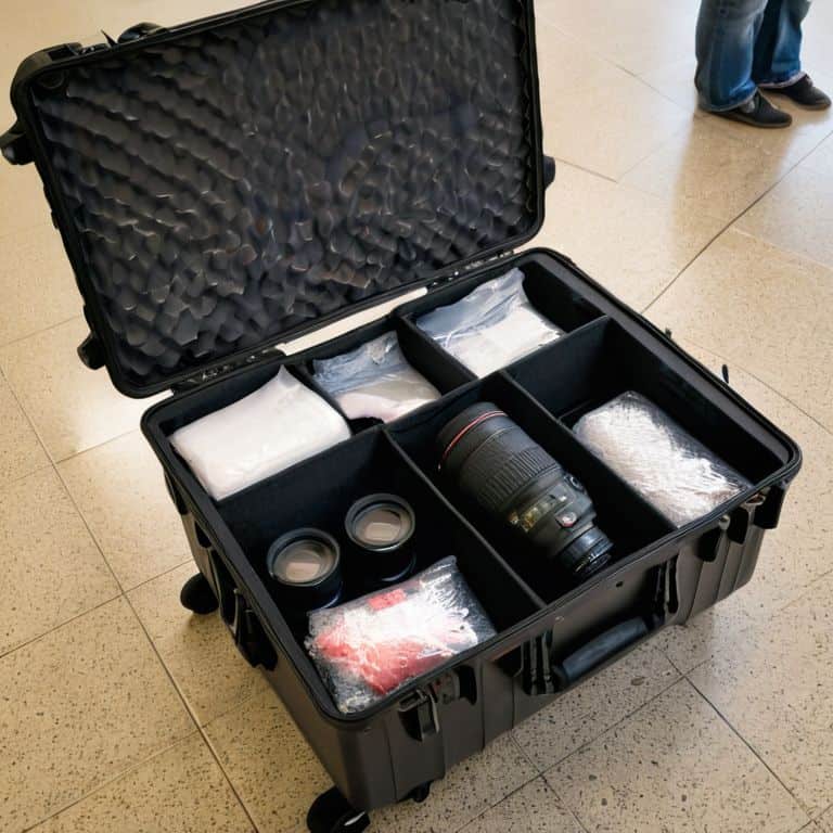 Packing camera gear for flight