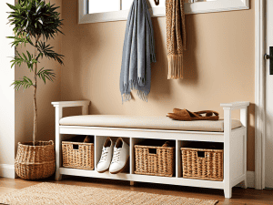 how to build a simple entryway bench