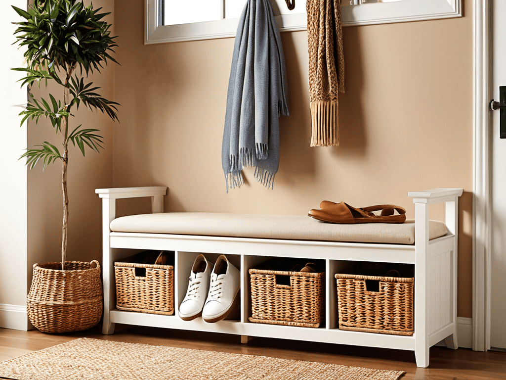 how to build a simple entryway bench