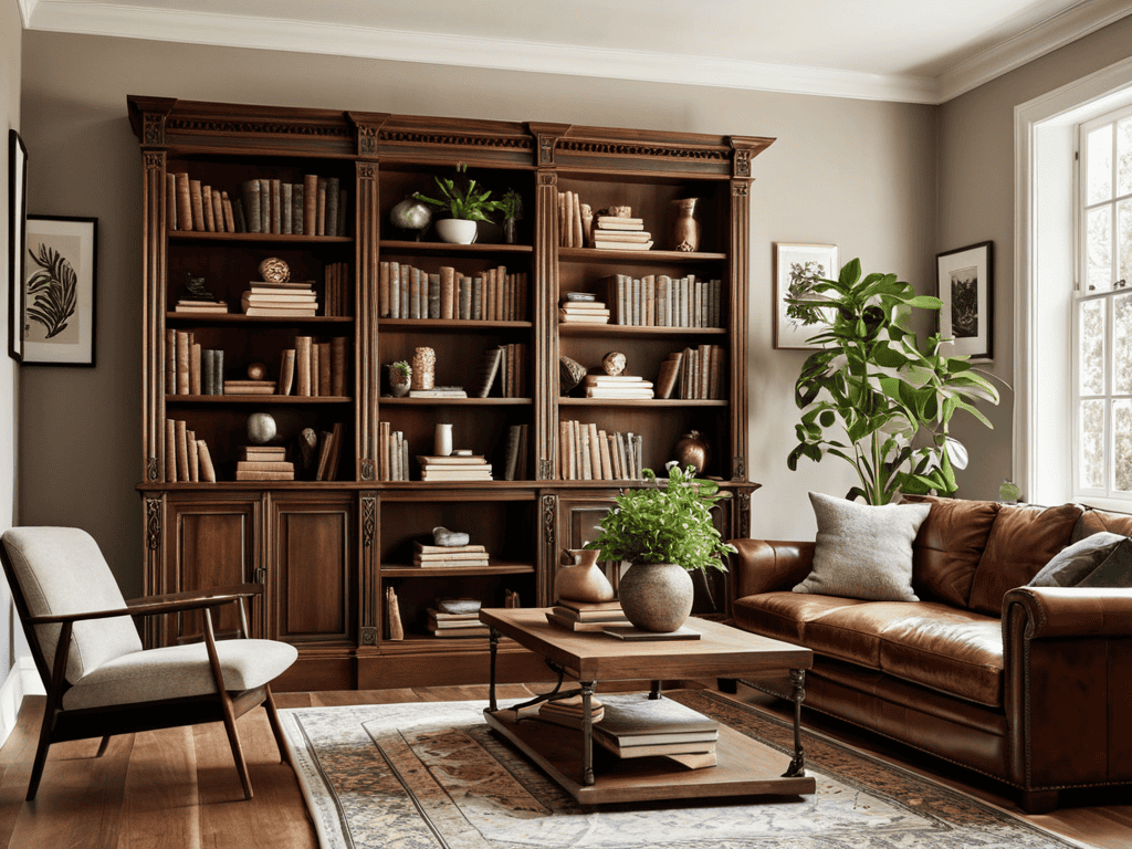 How to style a bookshelf like designer