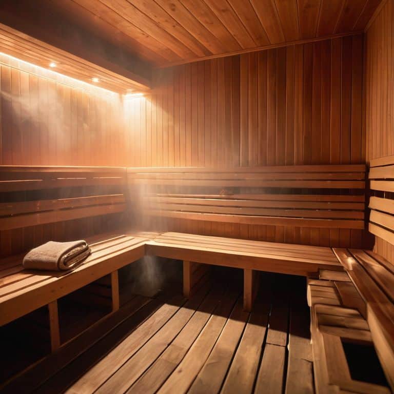 Sauna room interior