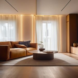 How lighting changes how a room feels.